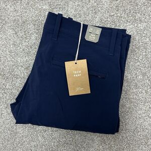 J Crew 484 Tech Pant‎ Men's 28x32 Slim Fit Straight Leg Blue Stretch Preppy NEW